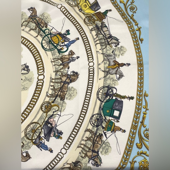 Hermes Vinatge Scarf La Promenade De Longcgamps Carre 90 Ledoux - Picture 14 of 16
